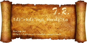 Tárkányi Renáta névjegykártya